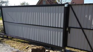 Купить сваи для ворот в Кинешма. Заказать ворота на сваях под ключ от 22179 руб